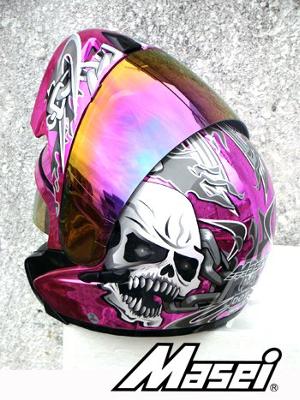 Masei Chrome Skull Helmet
