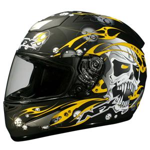 AFX FX-16 Skull Motorcycle Helmet