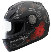 Scorpion EXO-700 Black Dahlia Motorcycle Helmet