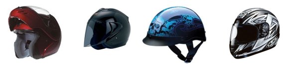 motorcycle helmets range
